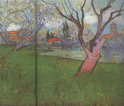 Vincent Van Gogh View of Arles with Trees in Blossom (nn04) France oil painting art